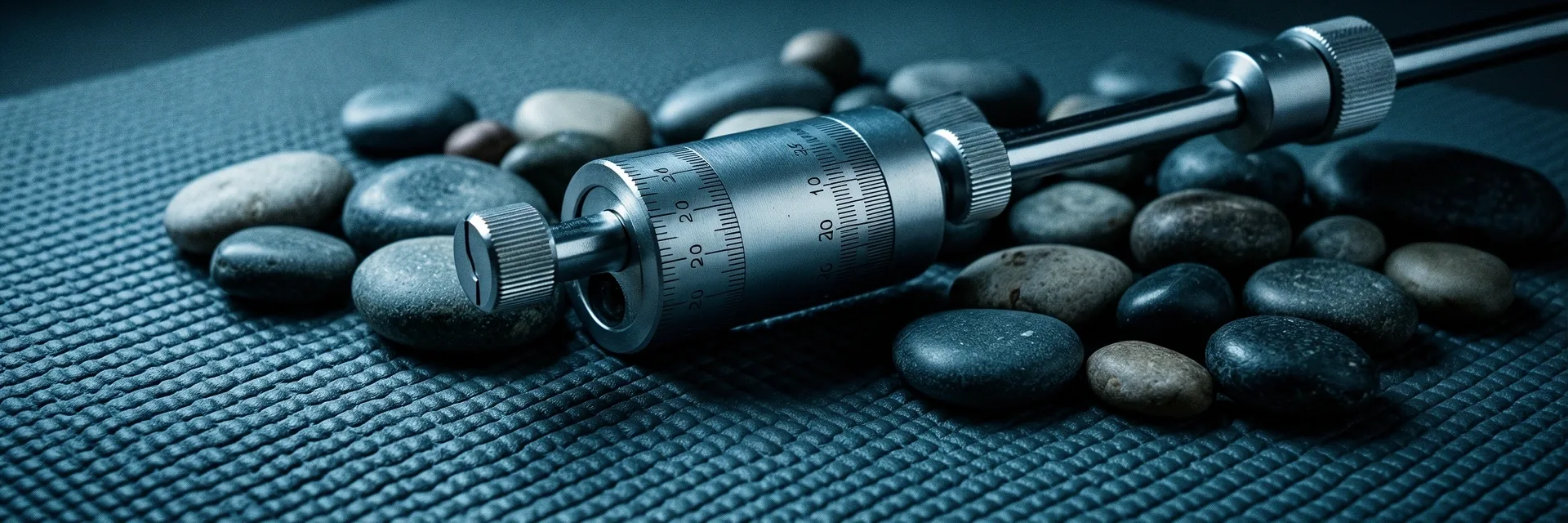 Macro view of studio elements representing precision